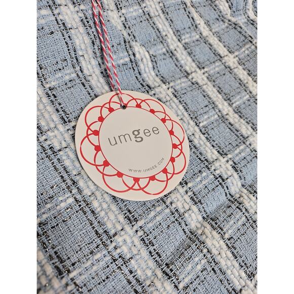 Umgee Blue Plaid Ruffle Hem Skirt - Picture 2 of 14